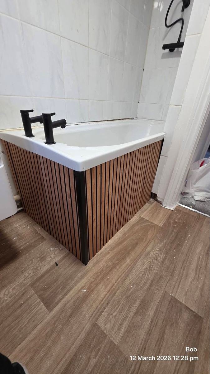 Bathroom bath panel and tiling completed by BB Multitrades