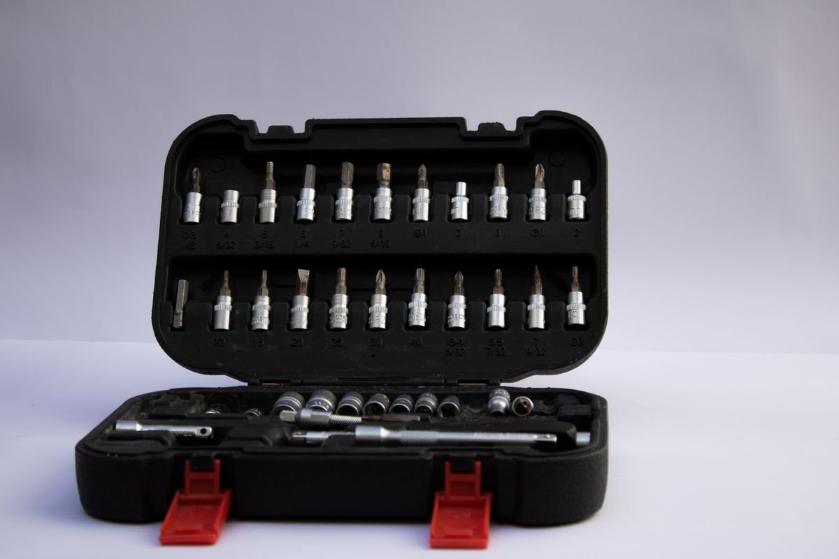 A tradesman's toolkit, ready for the next job